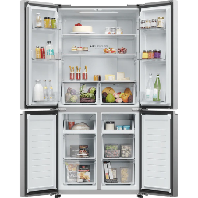 HAIER AMERICAN FRIDGE FREEZER CUBE 83 SERIES SILVER HCR3818ENMG